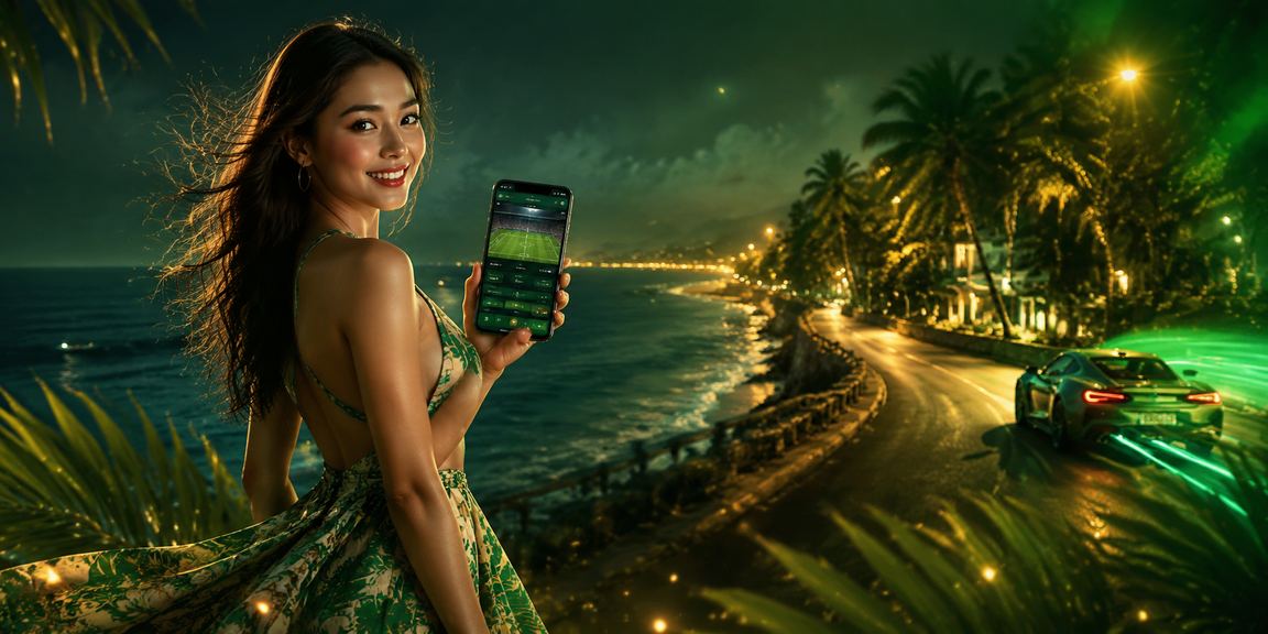 Người dùng chơi casino trực tuyến trên điện thoại tại bãi biển Mũi Né